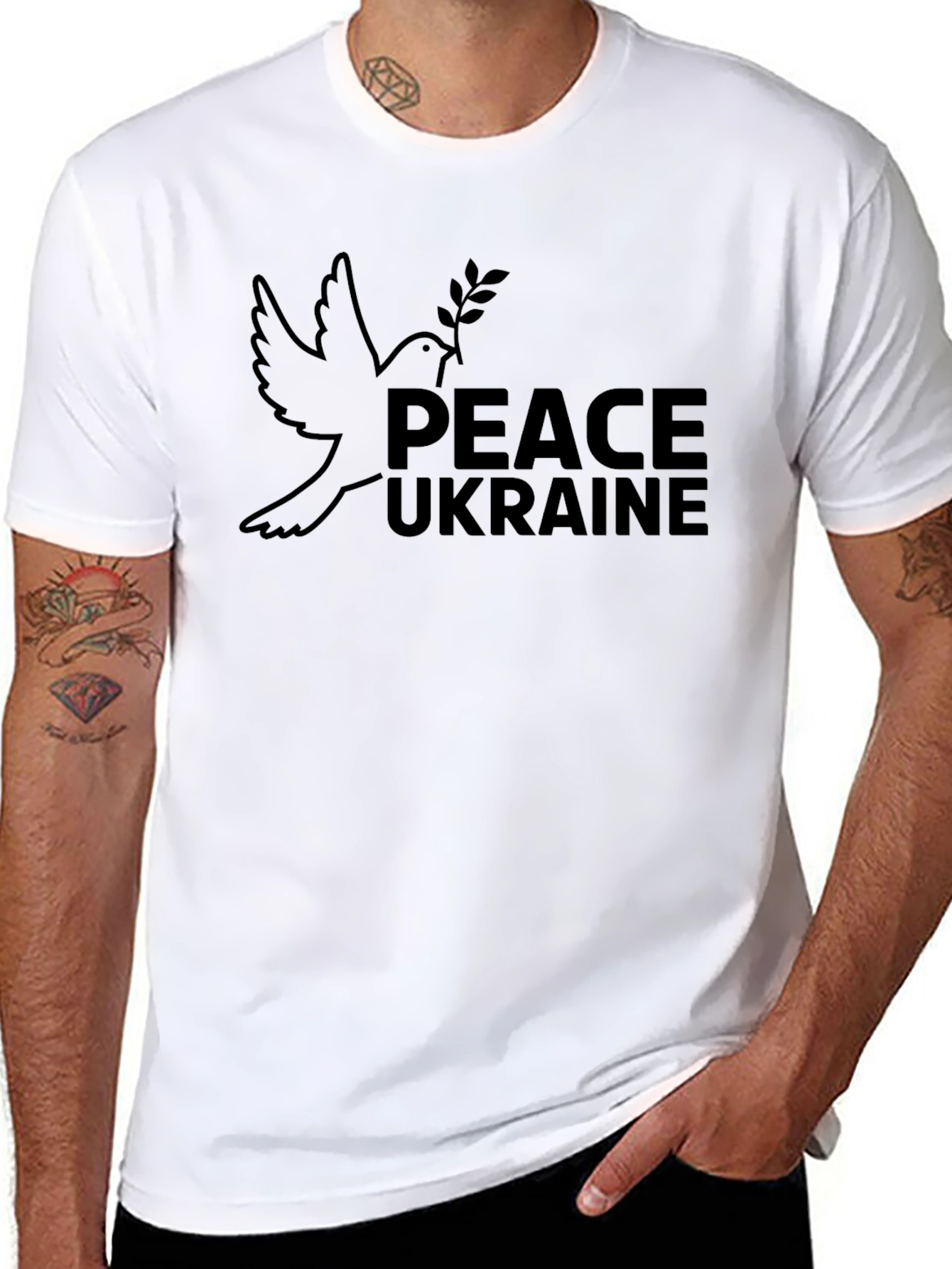 Peace Ukraine Dove T-Shirt