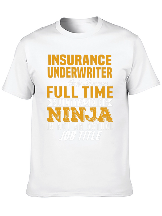Insurance Underwriter Multitasking Ninja Graphic T-Shirt