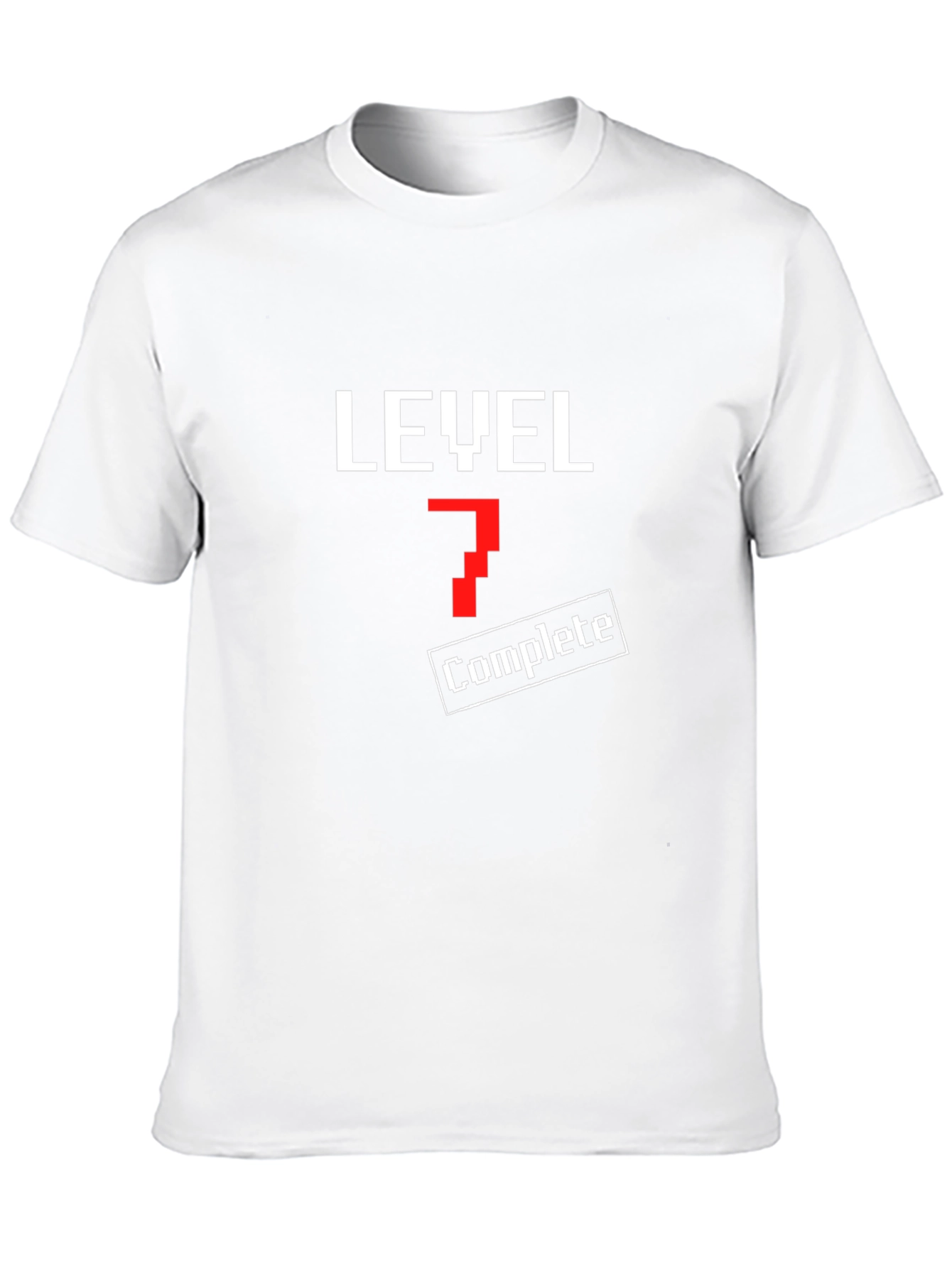 Level 7 Complete Black T-Shirt - Gamer Style