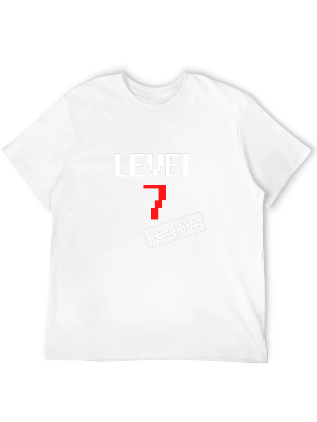 Level 7 Complete Black T-Shirt - Gamer Style