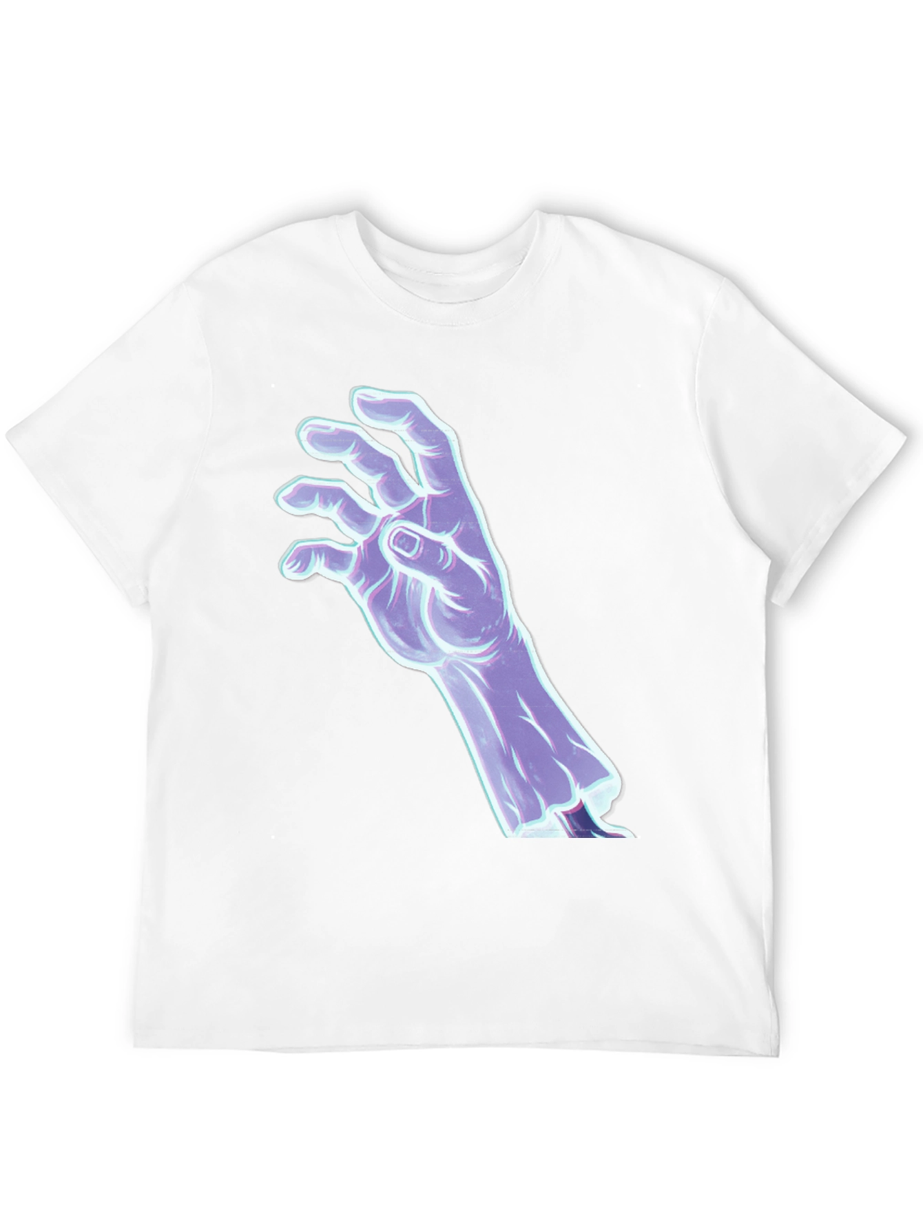 Mystic Hand Graphic Tee - Black Cotton T-Shirt