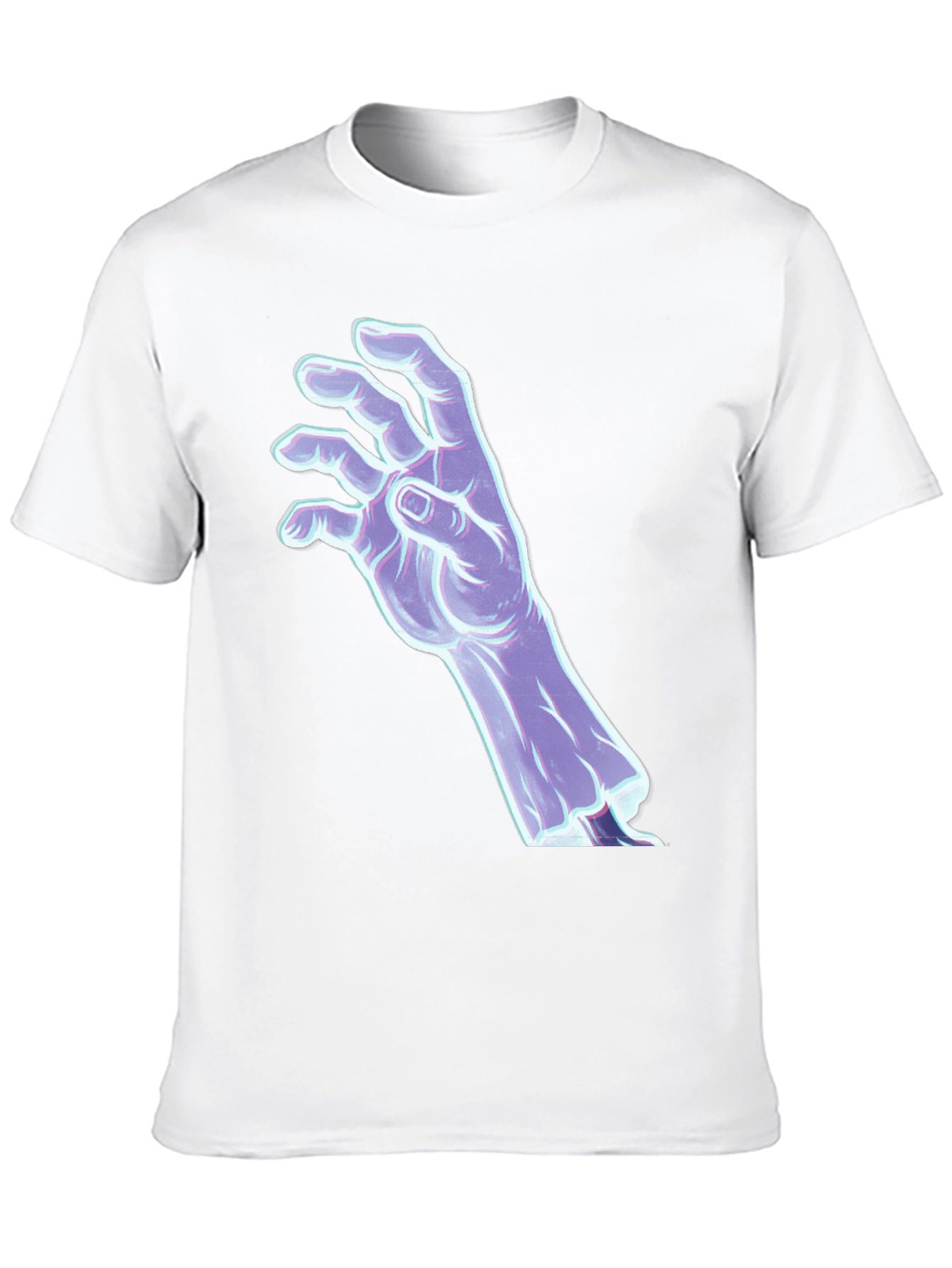 Mystic Hand Graphic Tee - Black Cotton T-Shirt