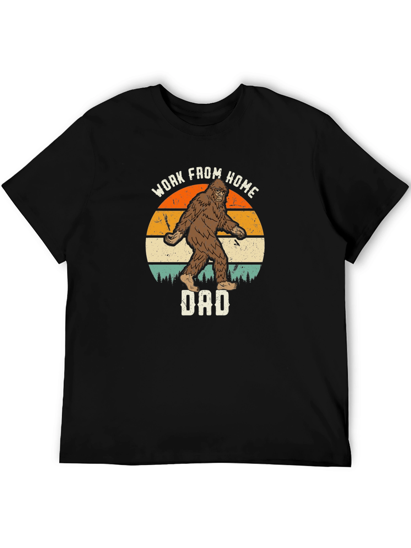 Work From Home Dad Bigfoot T-Shirt