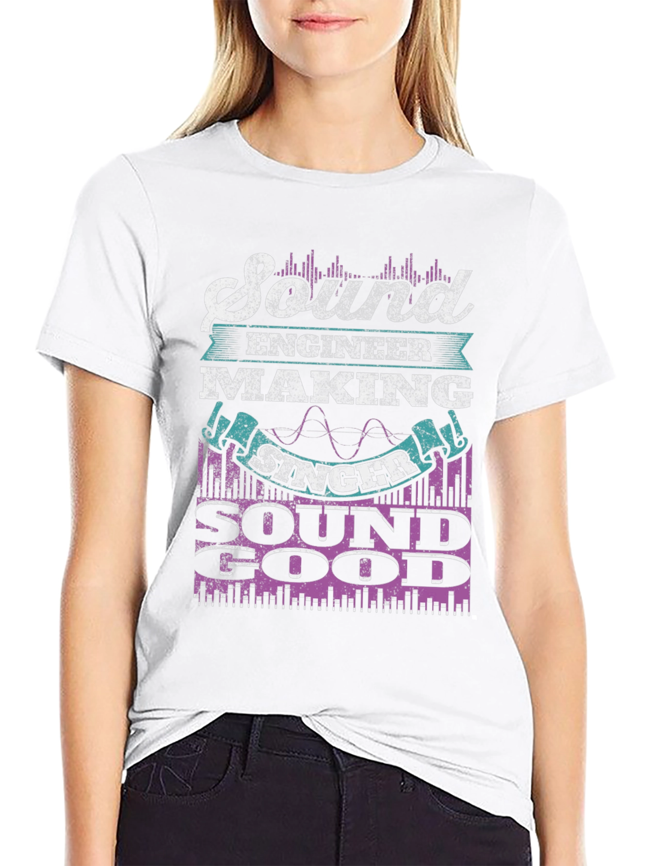 Sound Engineer T-Shirt: Making Singer Sound Good