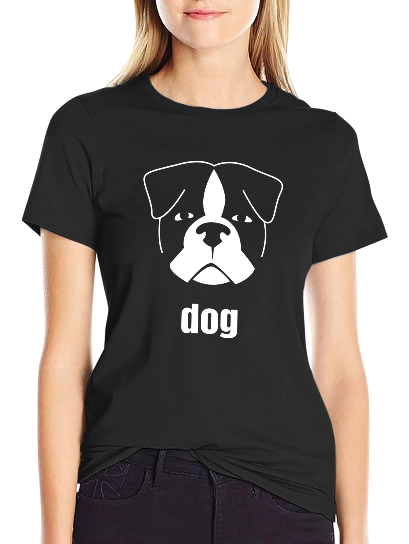 Dog Graphic Tee - Unisex Black T-Shirt