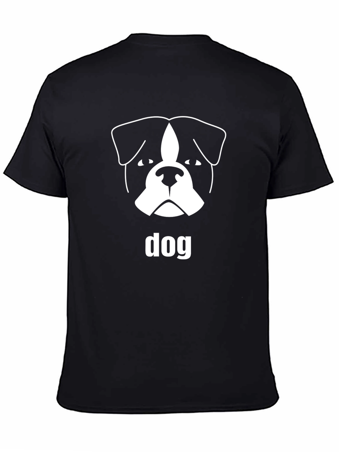 Dog Graphic Tee - Unisex Black T-Shirt