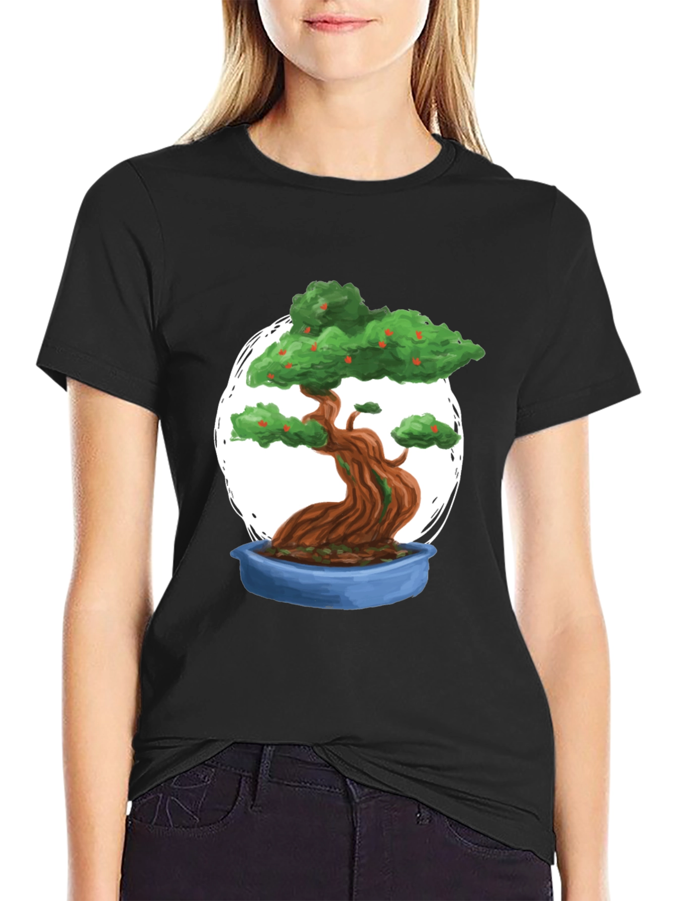 Bonsai Tree Graphic Tee - Unique Stylish Casual