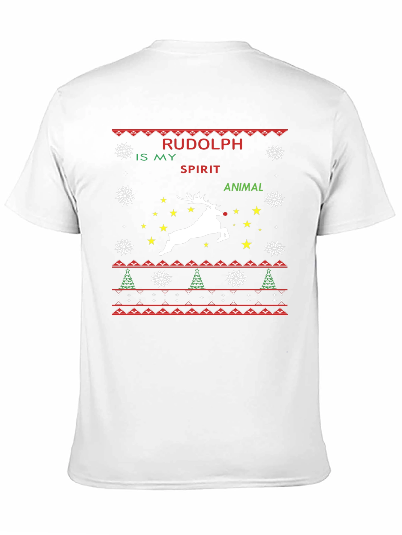 Rudolph Spirit Animal Christmas Graphic Tee