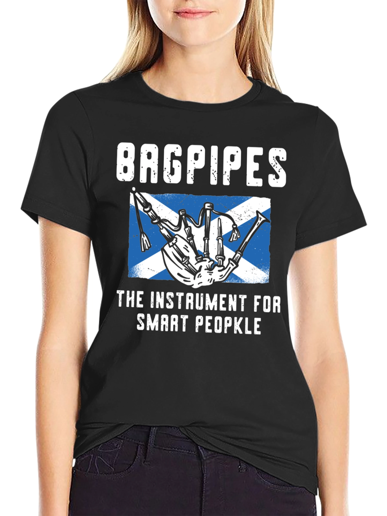 Bagpipes Instrument T-Shirt - Smart People