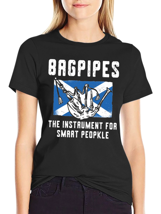 Bagpipes Instrument T-Shirt - Smart People