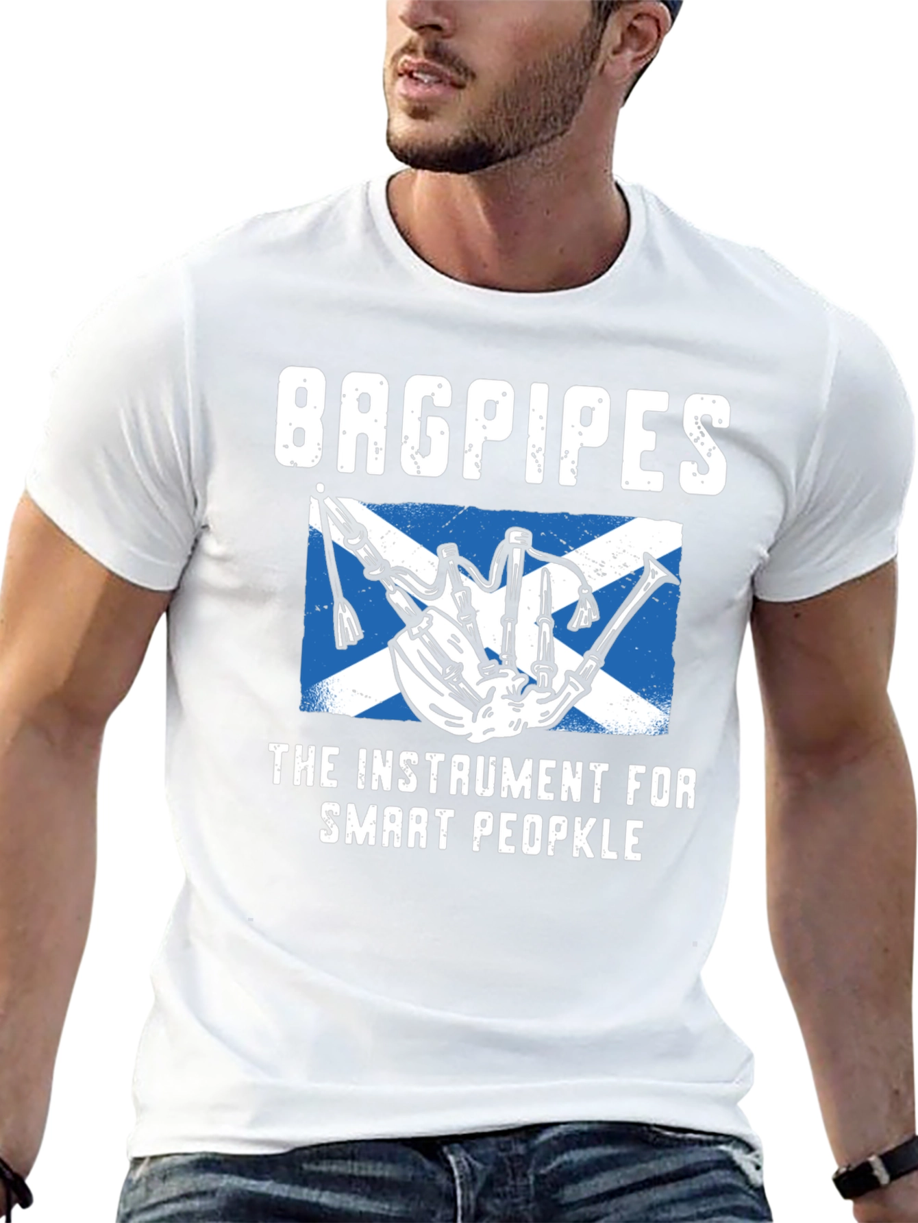 Bagpipes Instrument T-Shirt - Smart People