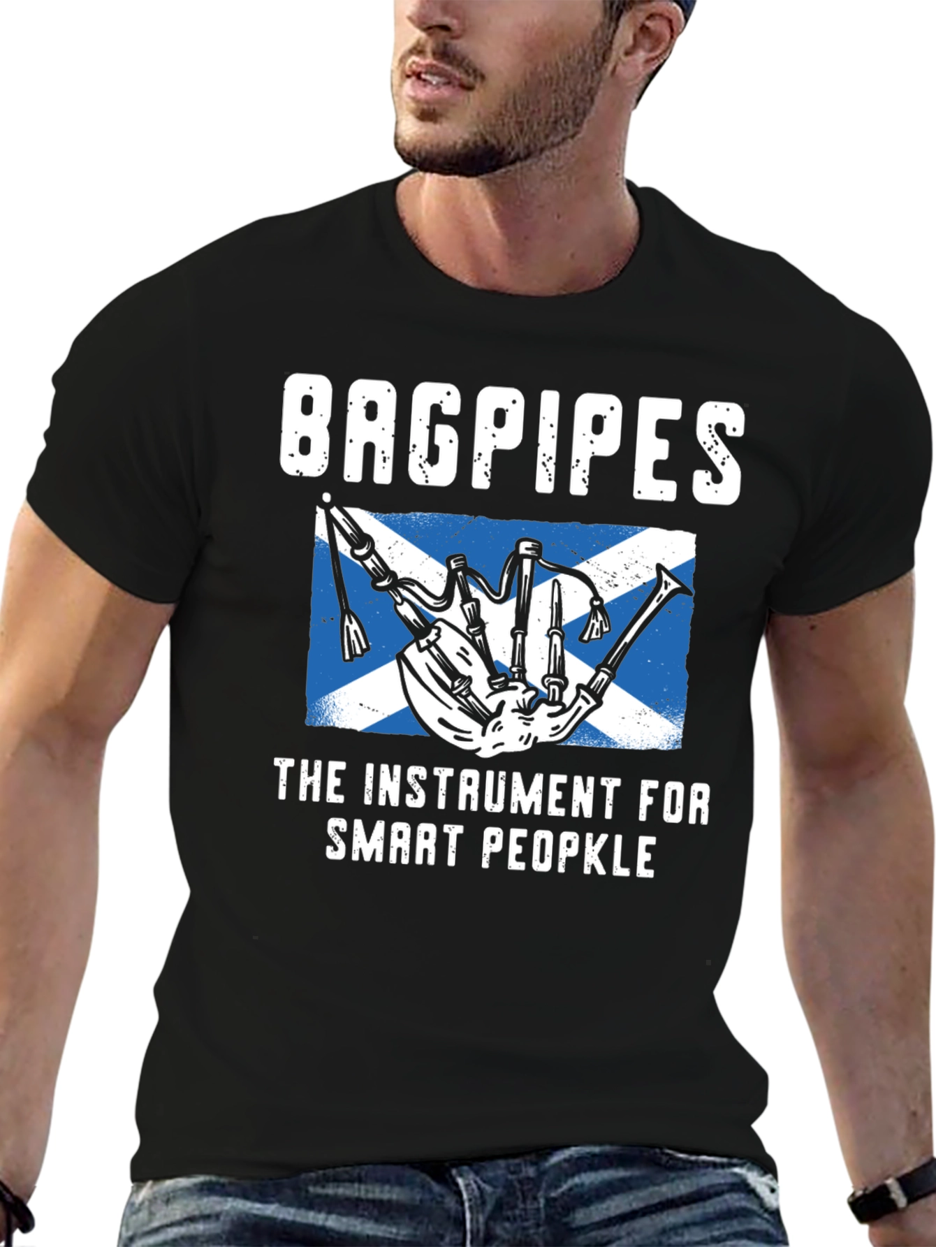 Bagpipes Instrument T-Shirt - Smart People
