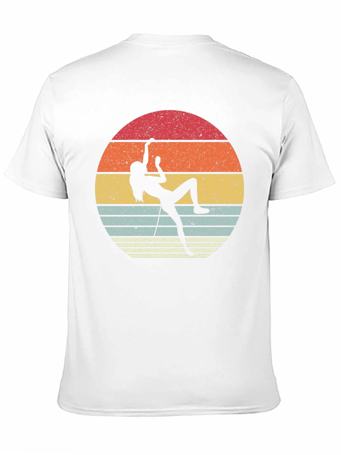 Retro Rock Climbing Sunset Graphic Tee