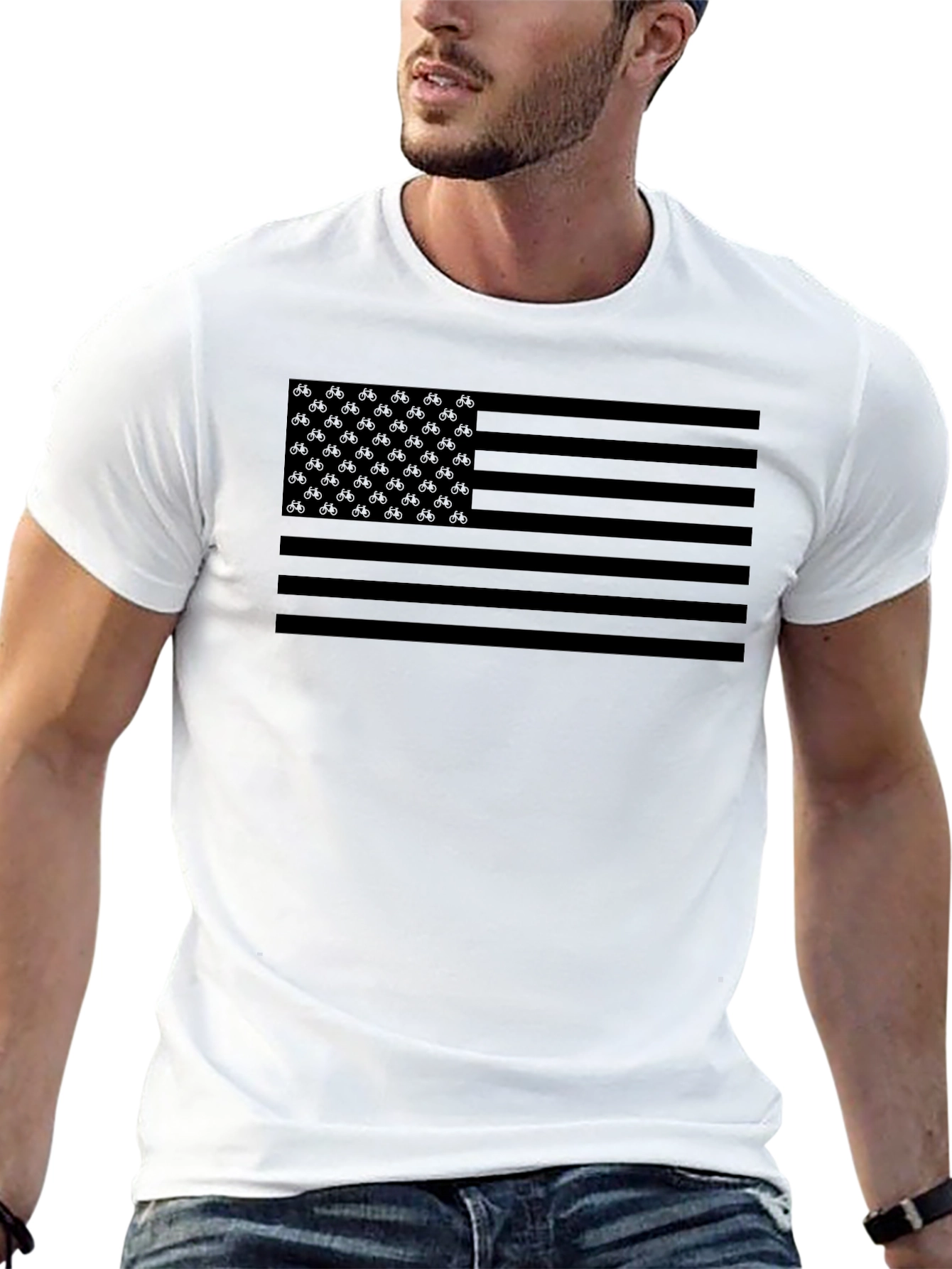 Blacked Out American Flag T-Shirt