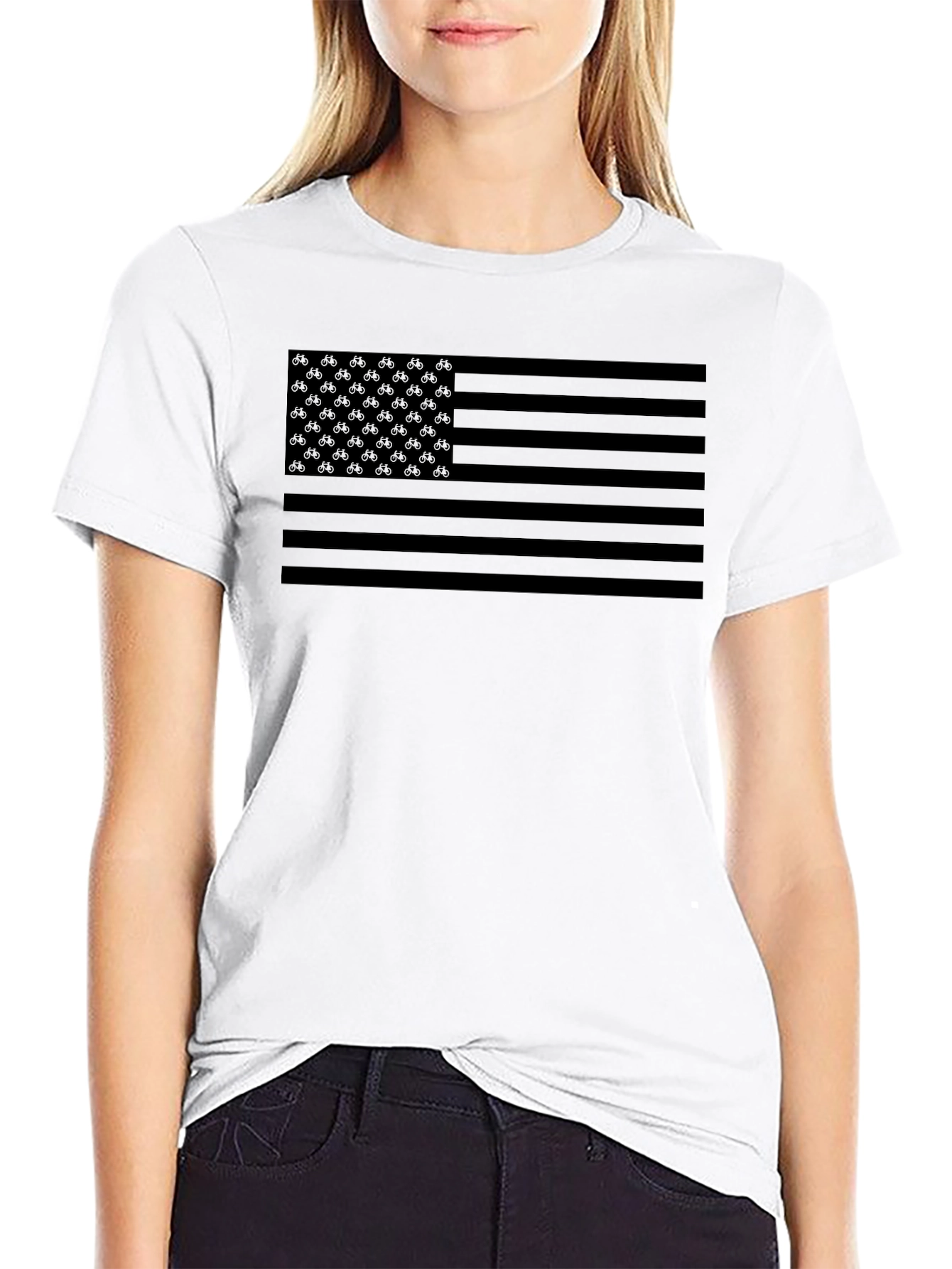 Blacked Out American Flag T-Shirt
