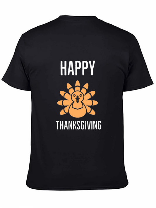 Happy Thanksgiving Turkey Graphic Tee