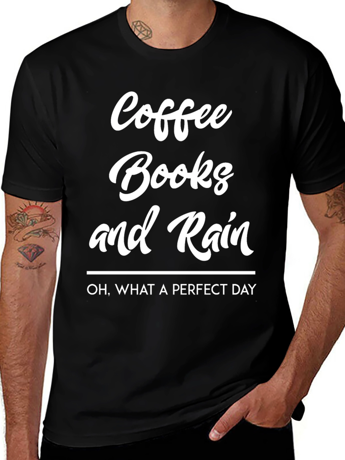 Coffee Books and Rain T-Shirt - Perfect Day Tee