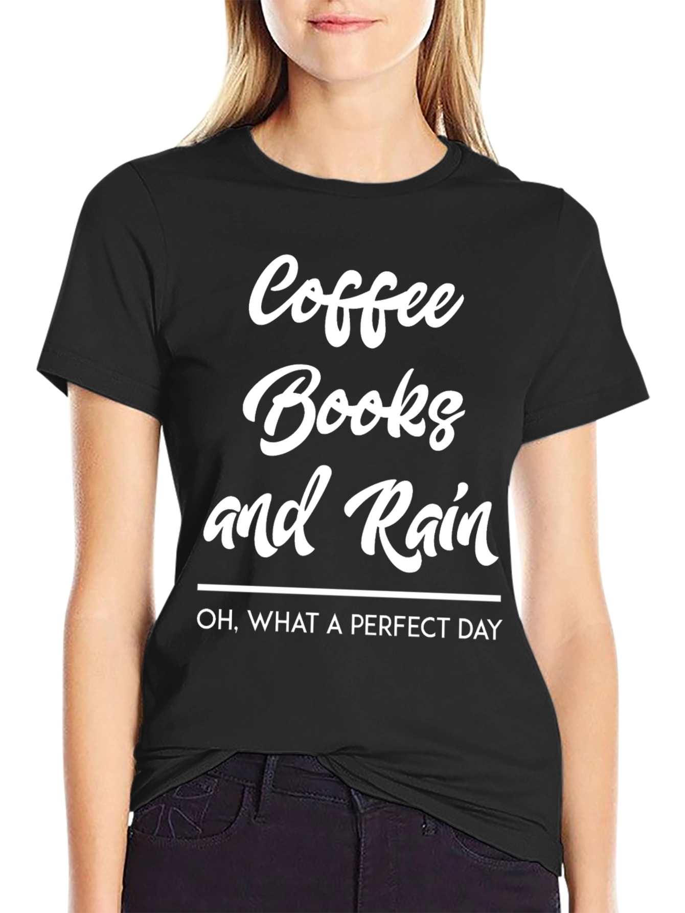 Coffee Books and Rain T-Shirt - Perfect Day Tee