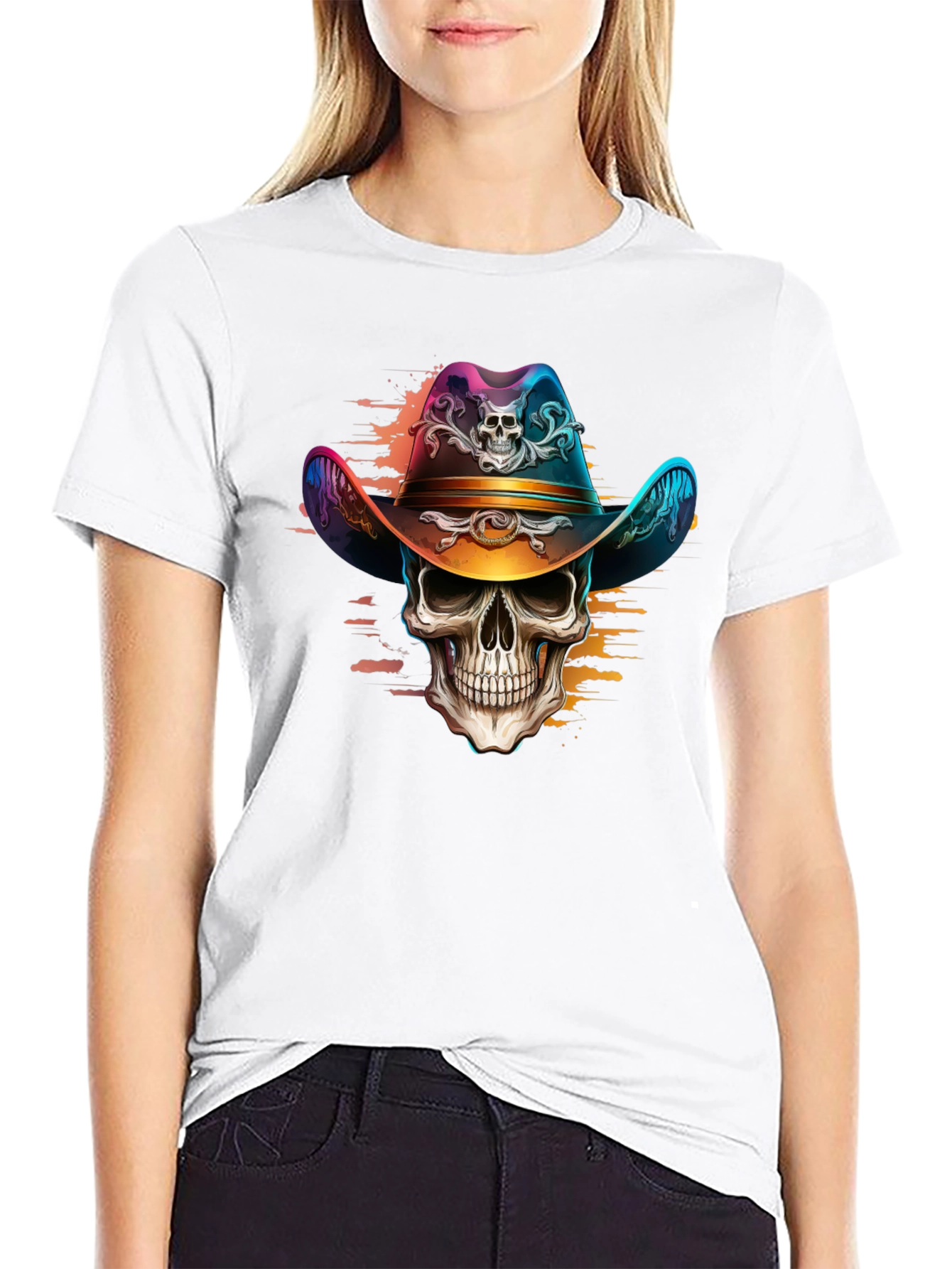 Skull Cowboy Graphic Tee