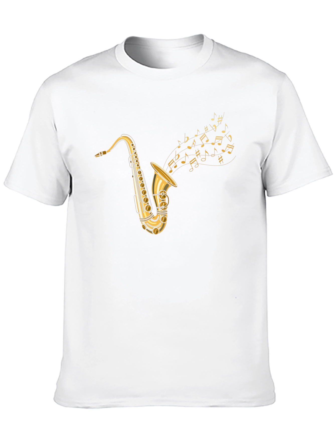 Saxophone Music Graphic T-Shirt - Stylish Musician Tee