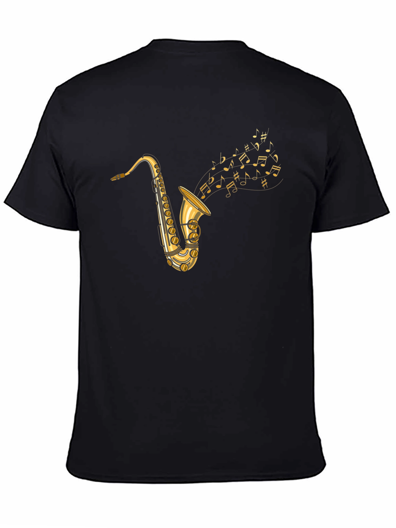 Saxophone Music Graphic T-Shirt - Stylish Musician Tee
