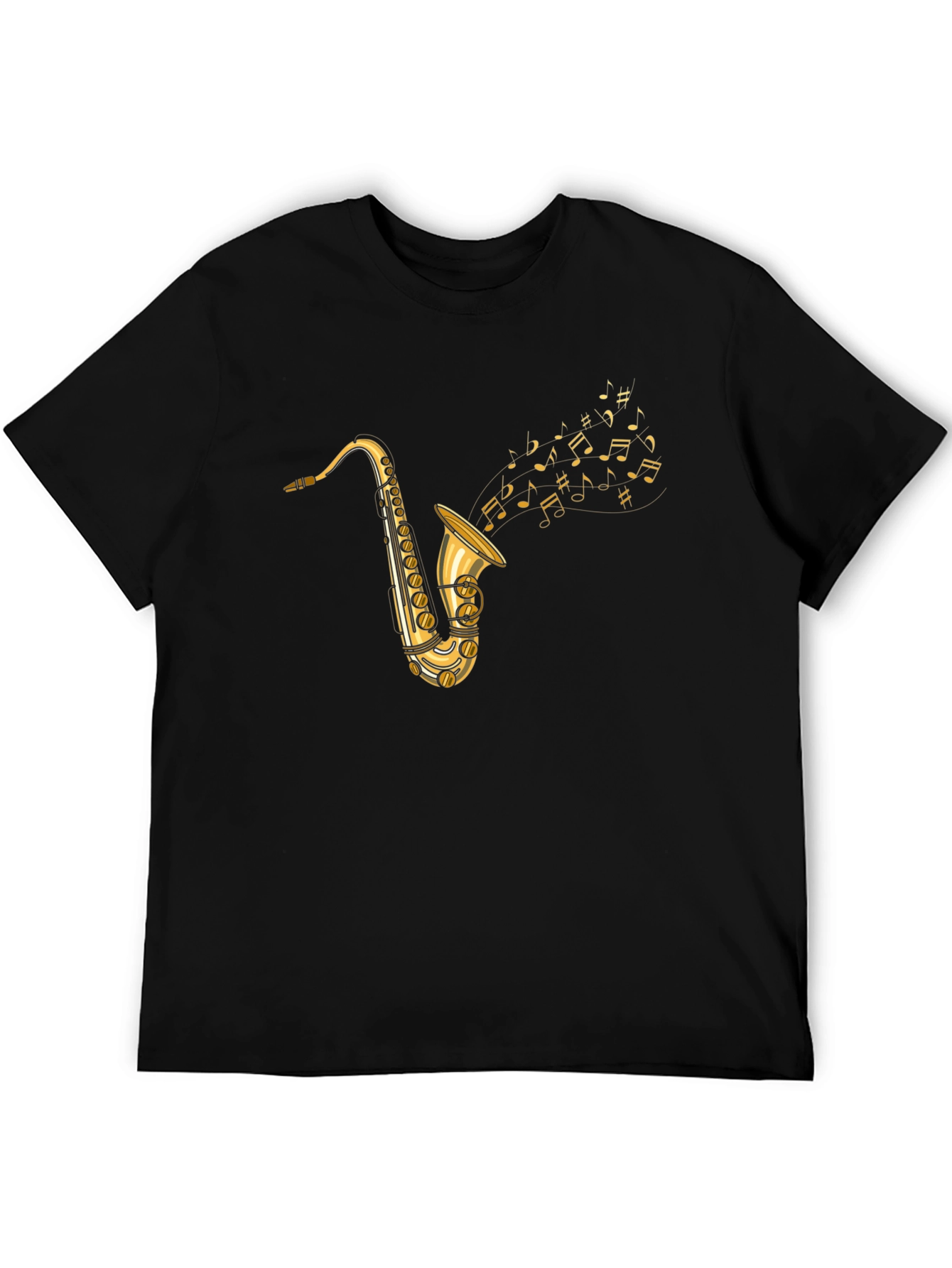 Saxophone Music Graphic T-Shirt - Stylish Musician Tee