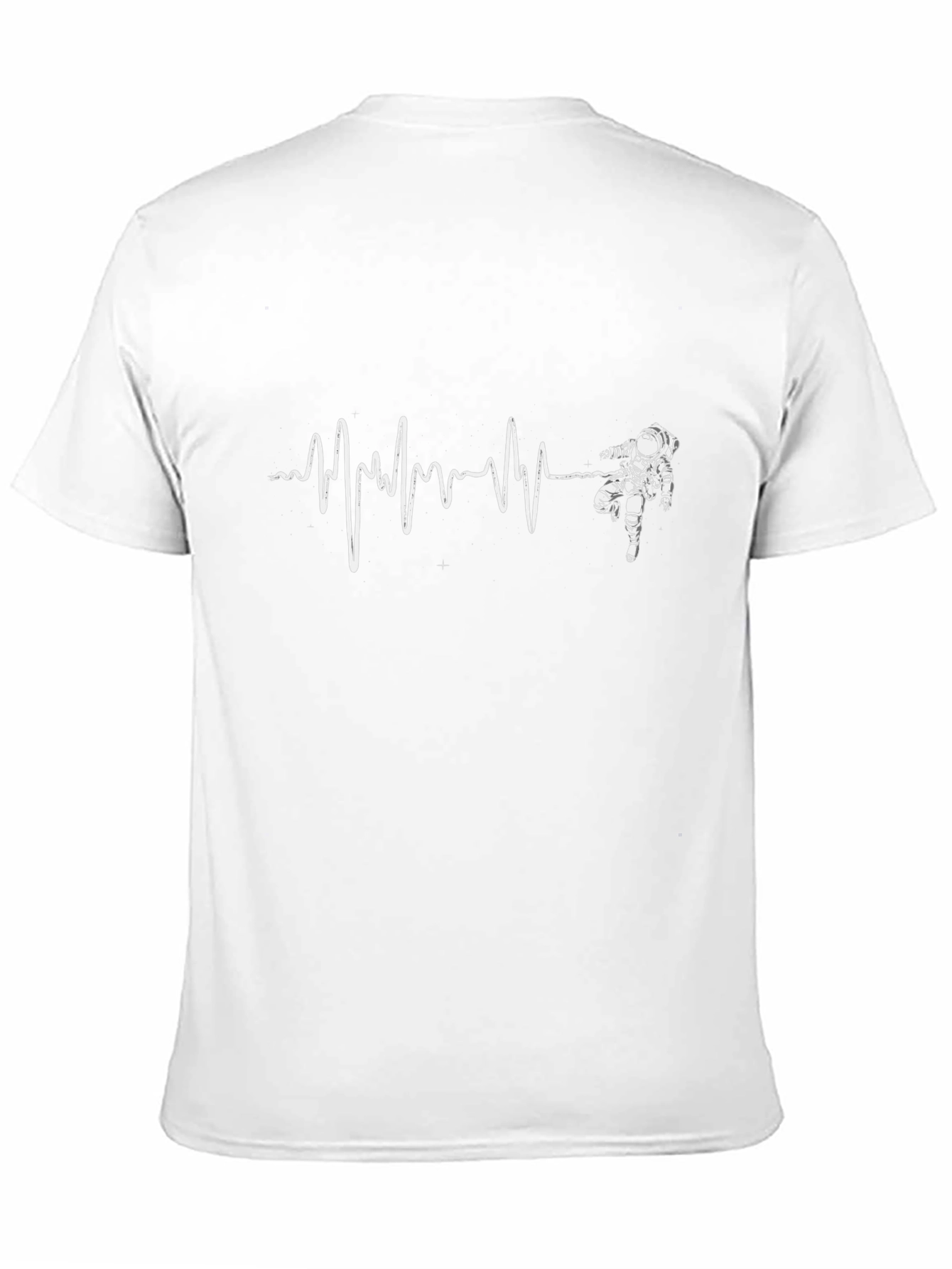 Astronaut Heartbeat T-Shirt - Space Lover Tee
