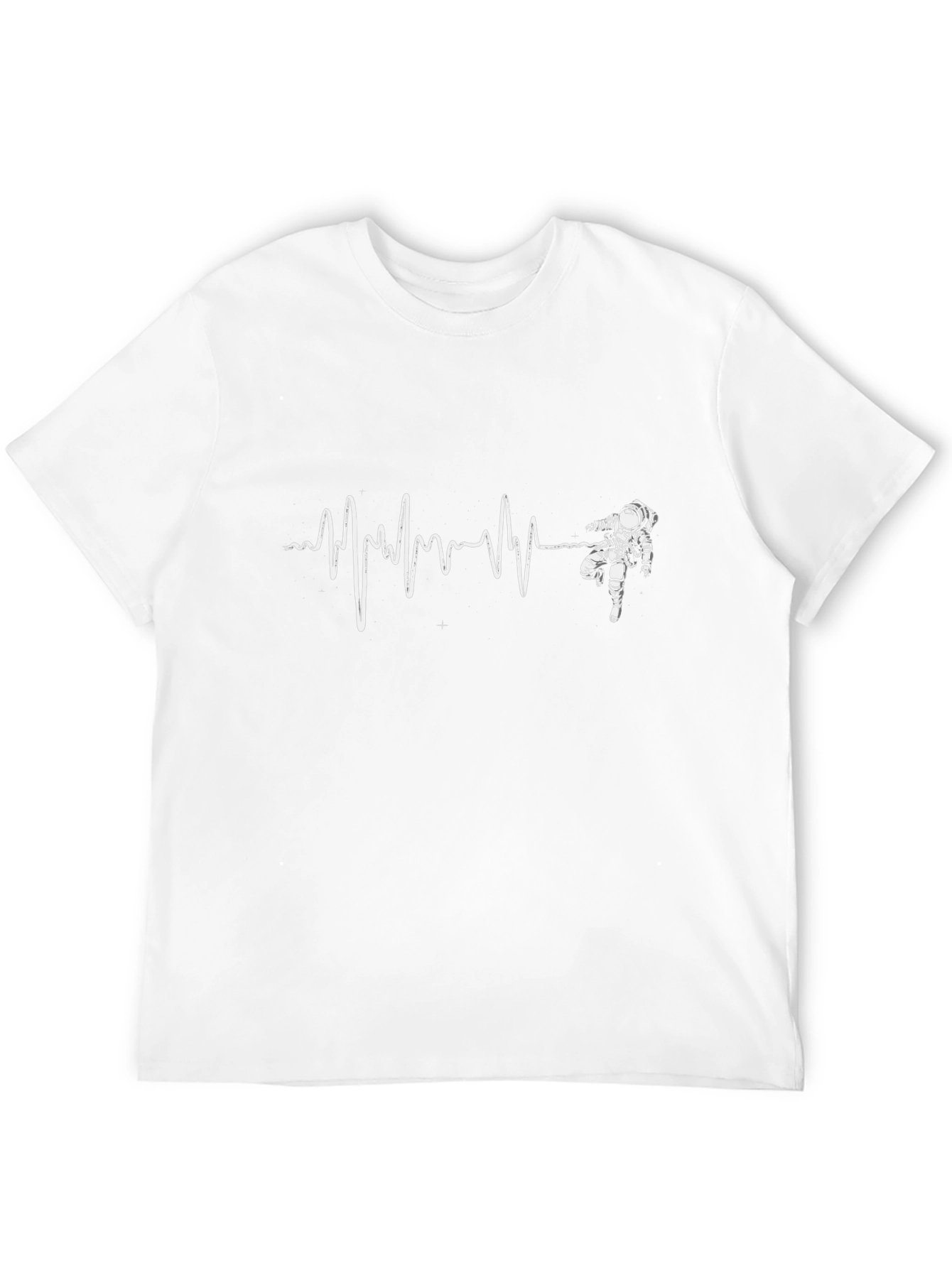 Astronaut Heartbeat T-Shirt - Space Lover Tee