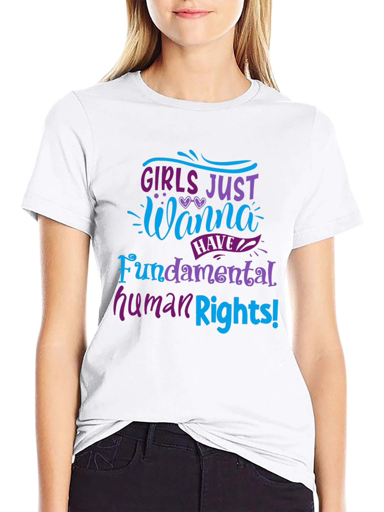 Girls Just Wanna Have Fundamental Human Rights Tee