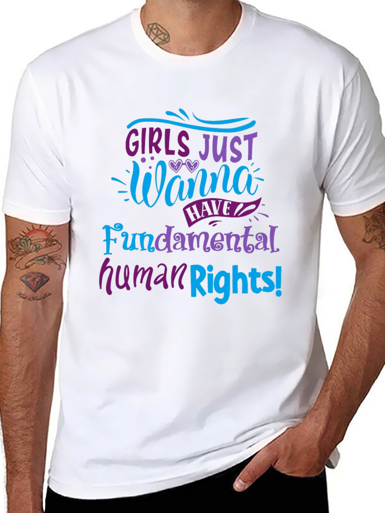 Girls Just Wanna Have Fundamental Human Rights Tee