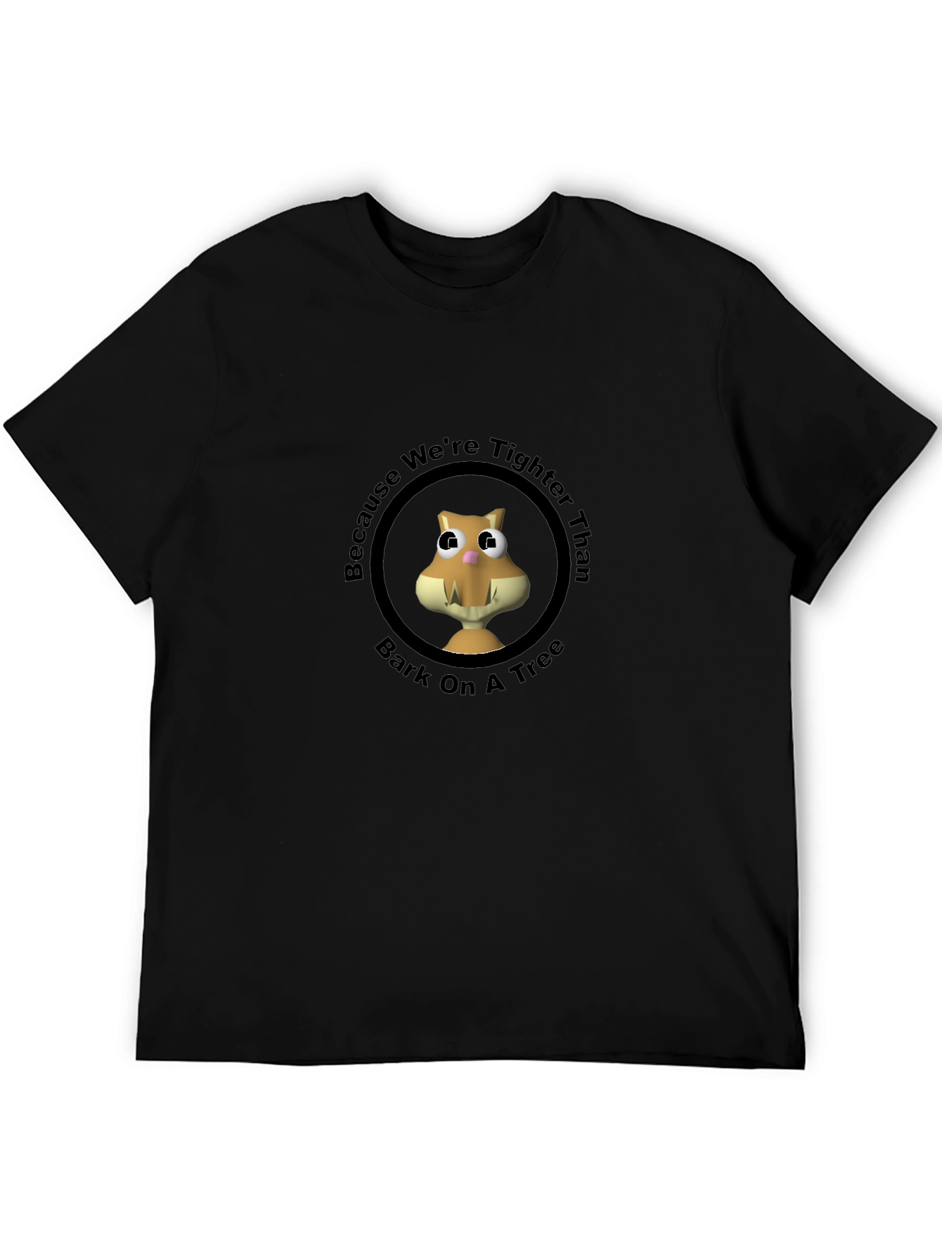 Tighter Than Bark Tee - Novelty Squirrel Graphic