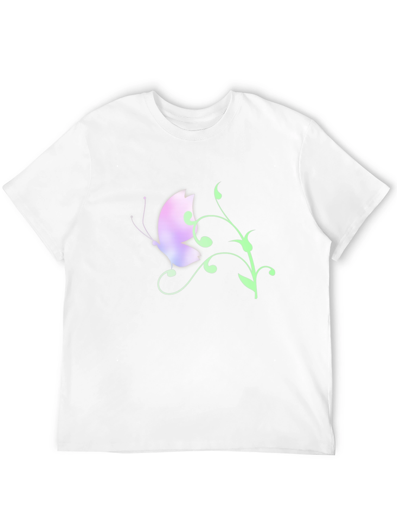Butterfly Graphic Tee - Black Casual Shirt