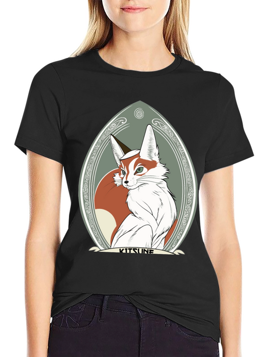 Kitsune Fox Graphic Tee - Stylish & Unique Design