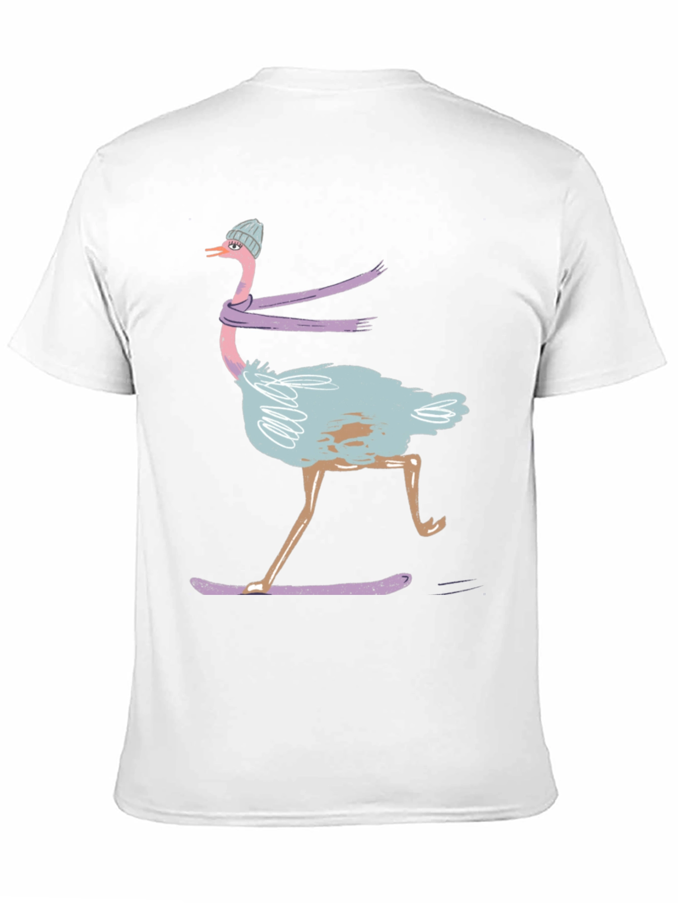 Ostrich Skateboard T-Shirt