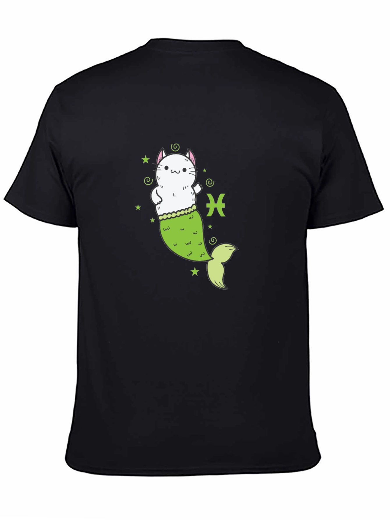 Pisces Cat Mermaid T-Shirt - Zodiac Tee