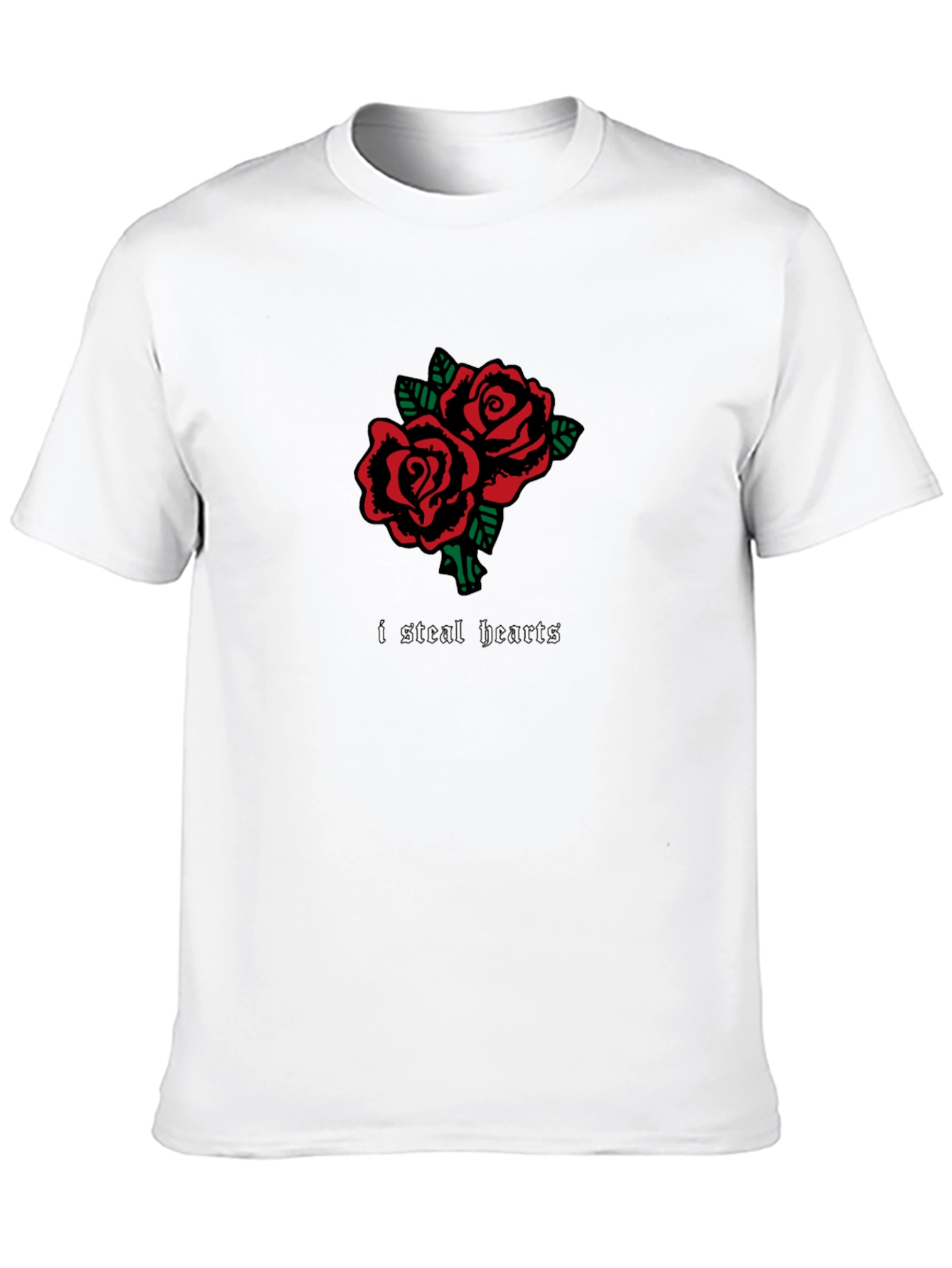 I Steal Hearts Rose T-Shirt - Romantic Graphic Tee