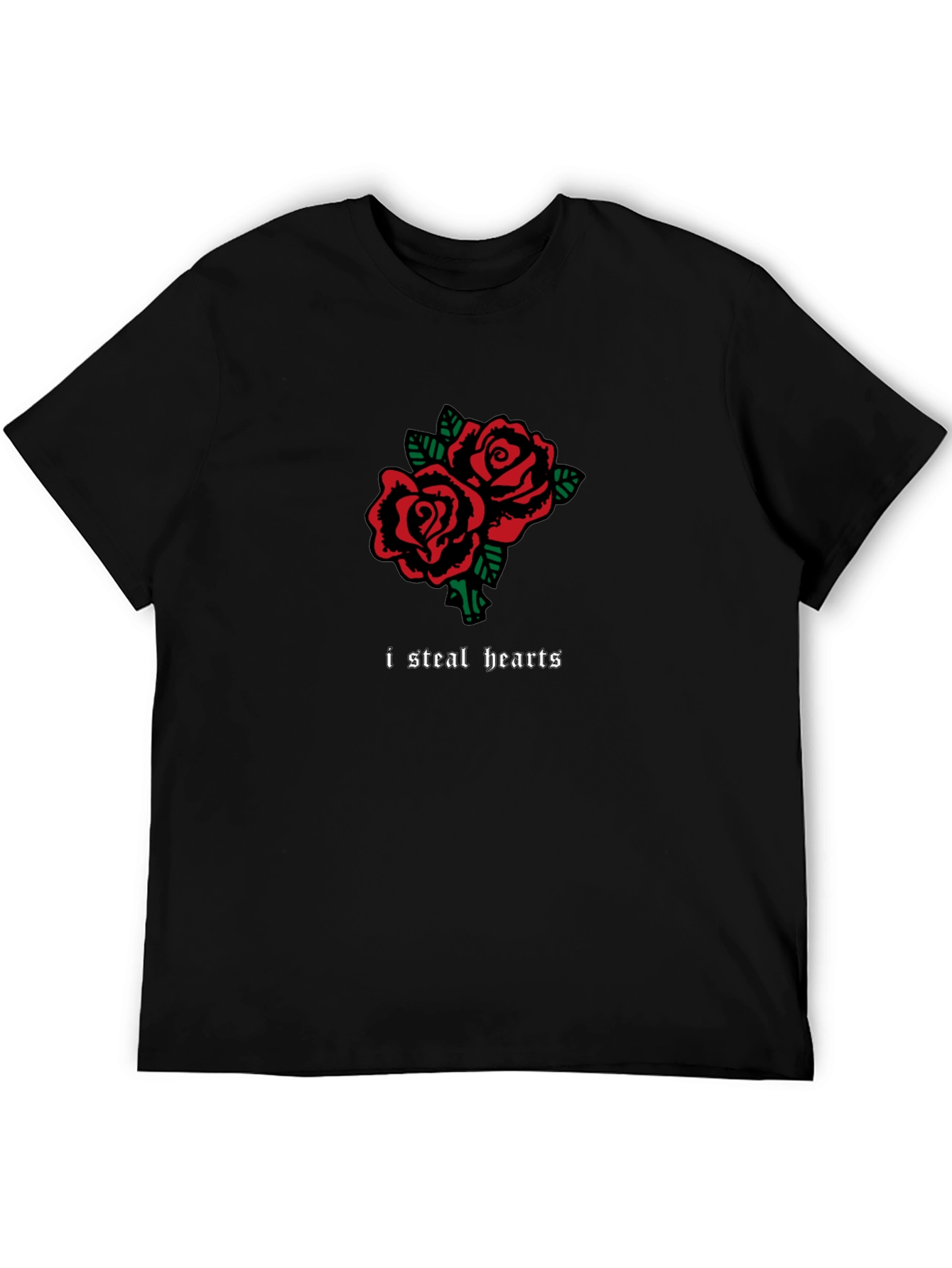 I Steal Hearts Rose T-Shirt - Romantic Graphic Tee