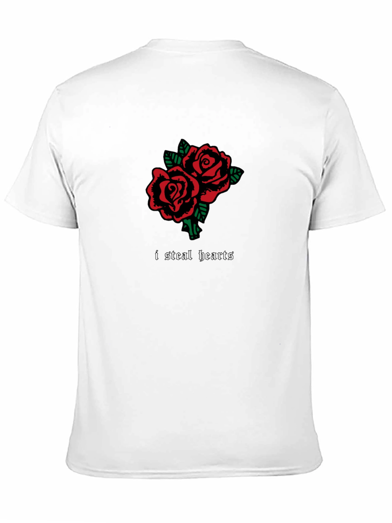 I Steal Hearts Rose T-Shirt - Romantic Graphic Tee