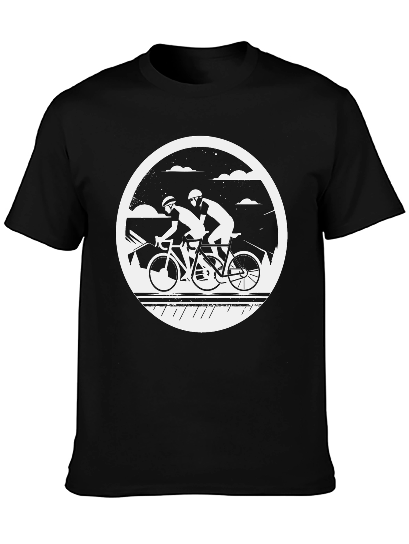 Cycling Duo Black T-Shirt - Ride in Style
