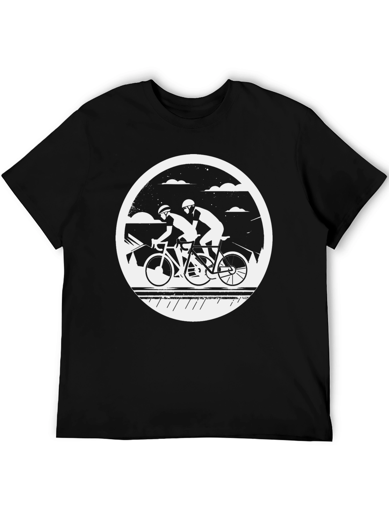 Cycling Duo Black T-Shirt - Ride in Style