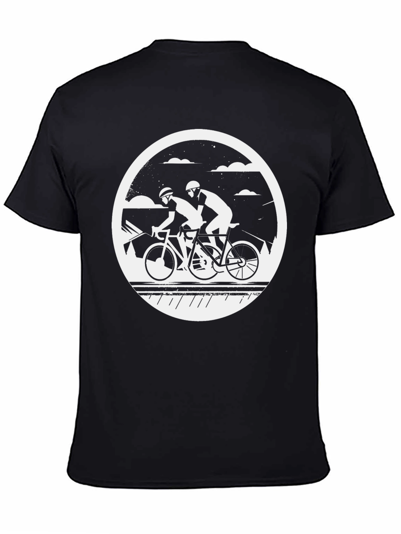 Cycling Duo Black T-Shirt - Ride in Style
