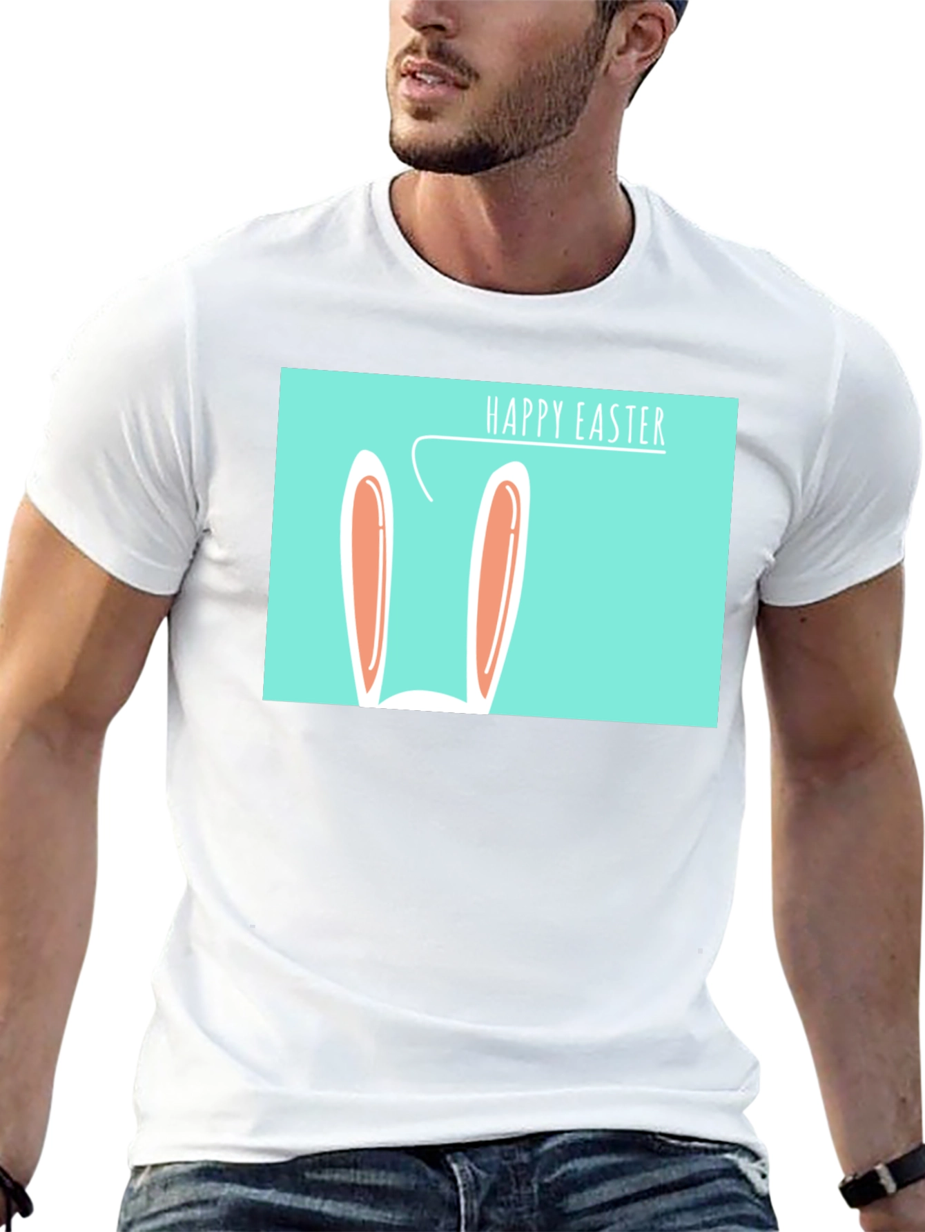 Happy Easter Bunny T-Shirt - Novelty Holiday Tee