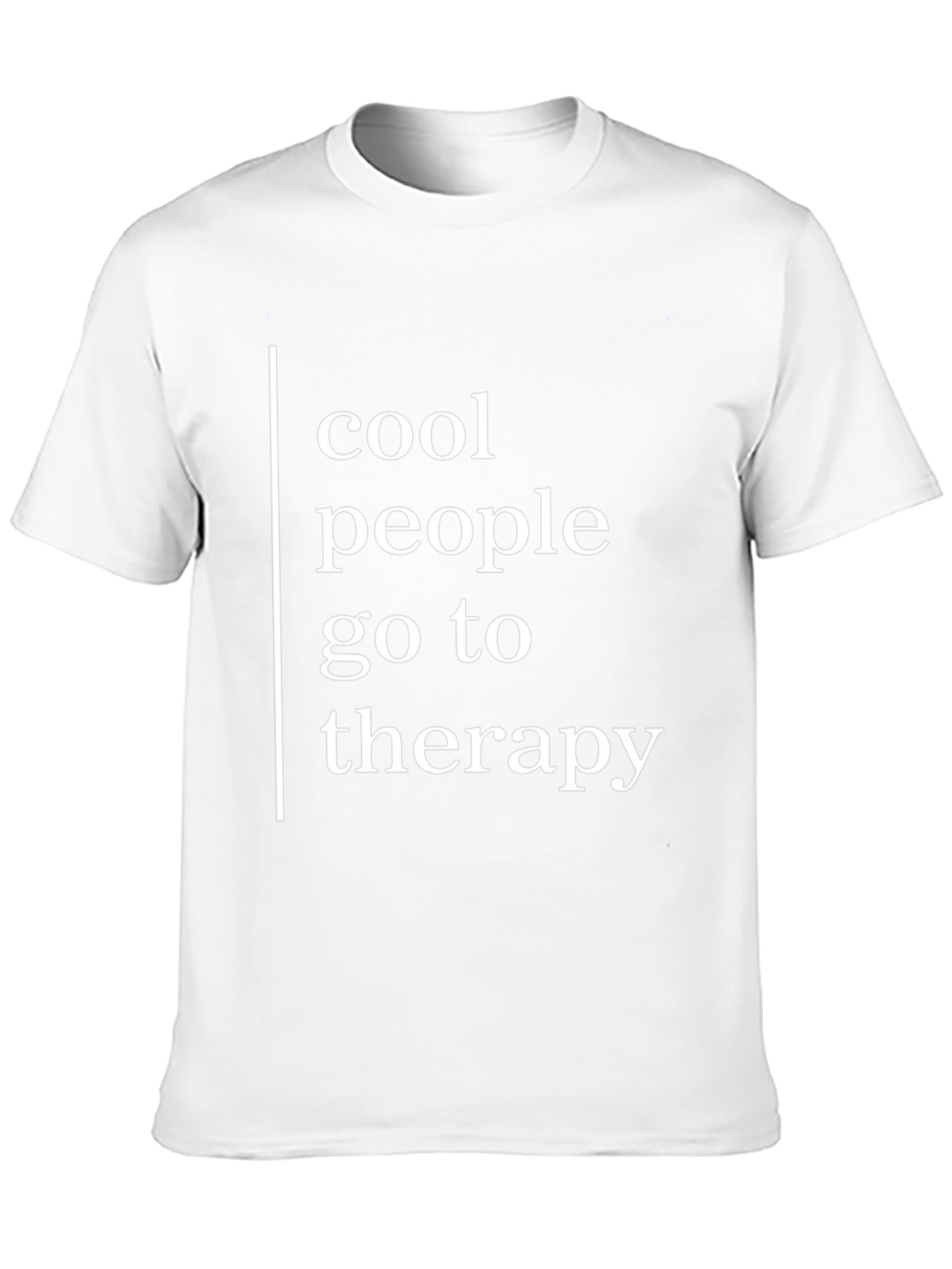 Cool People Go To Therapy Black T-Shirt