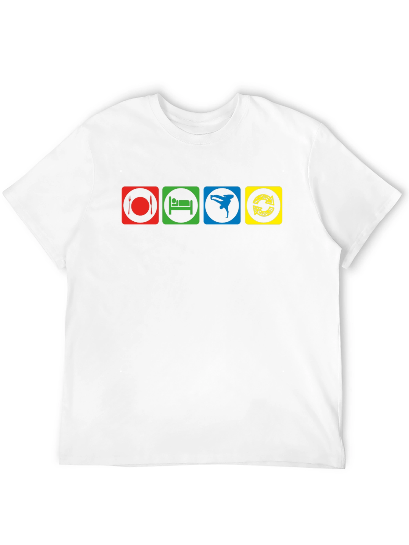 Eat Sleep Breakdance Repeat Black T-Shirt