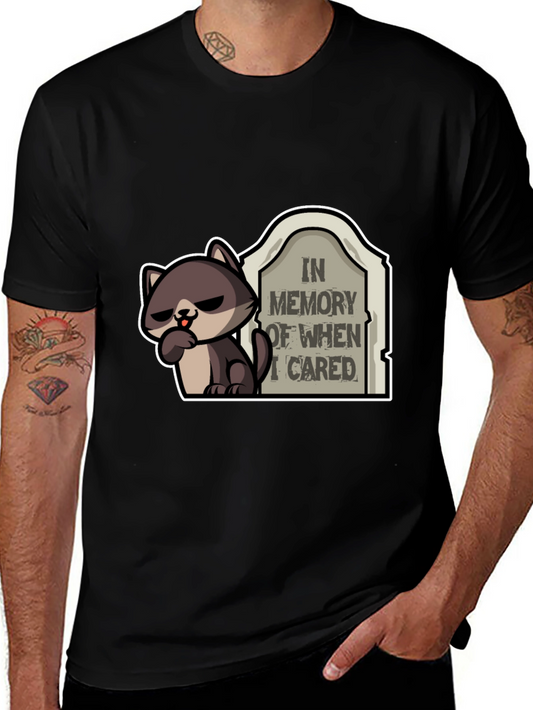 Funny In Memory of When I Cared T-Shirt