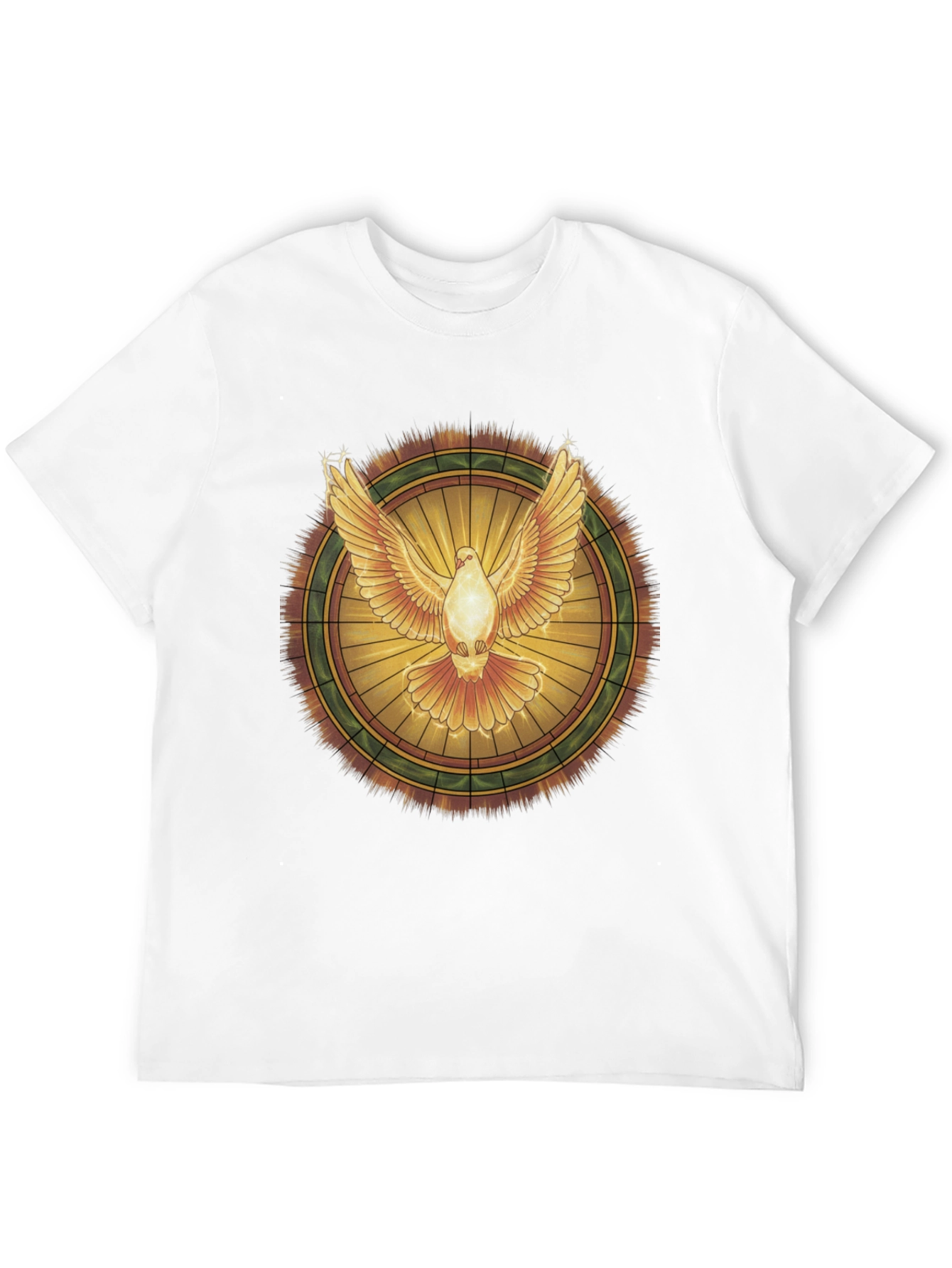 Dove Graphic T-Shirt - Spiritual Peace Bird Design