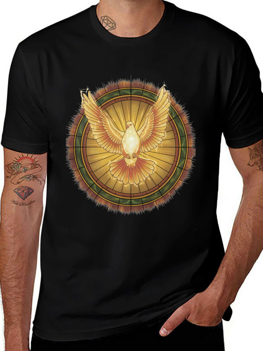 Dove Graphic T-Shirt - Spiritual Peace Bird Design