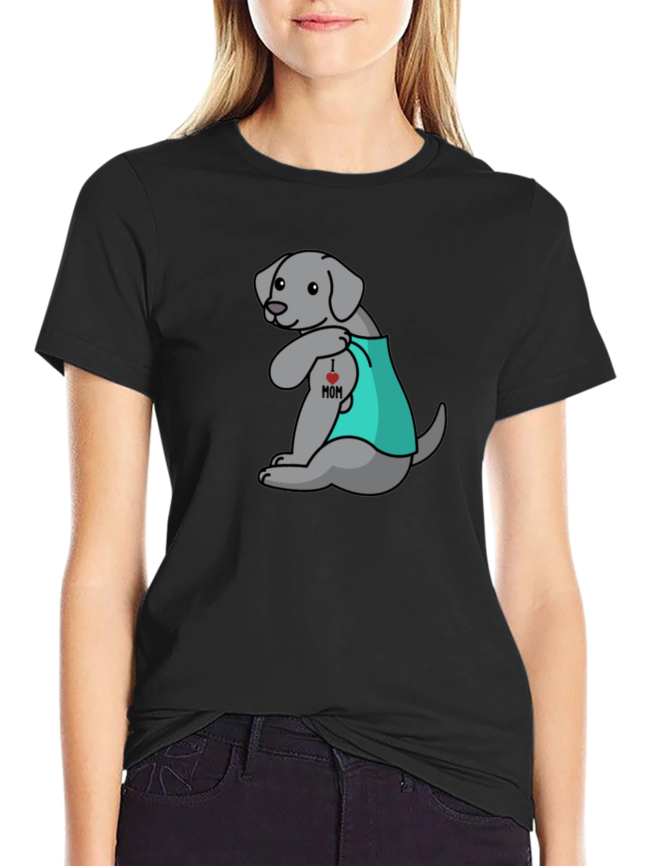 I Heart Mom Dog T-Shirt - Cute Canine Gift