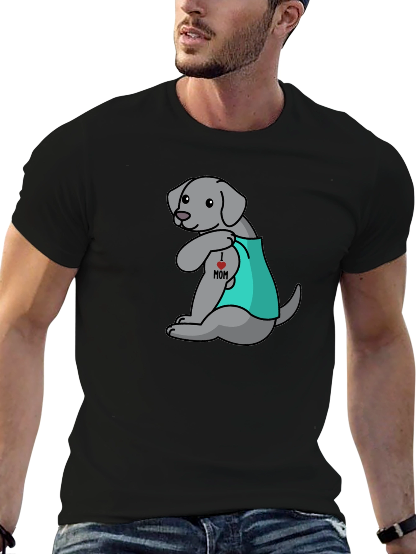 I Heart Mom Dog T-Shirt - Cute Canine Gift