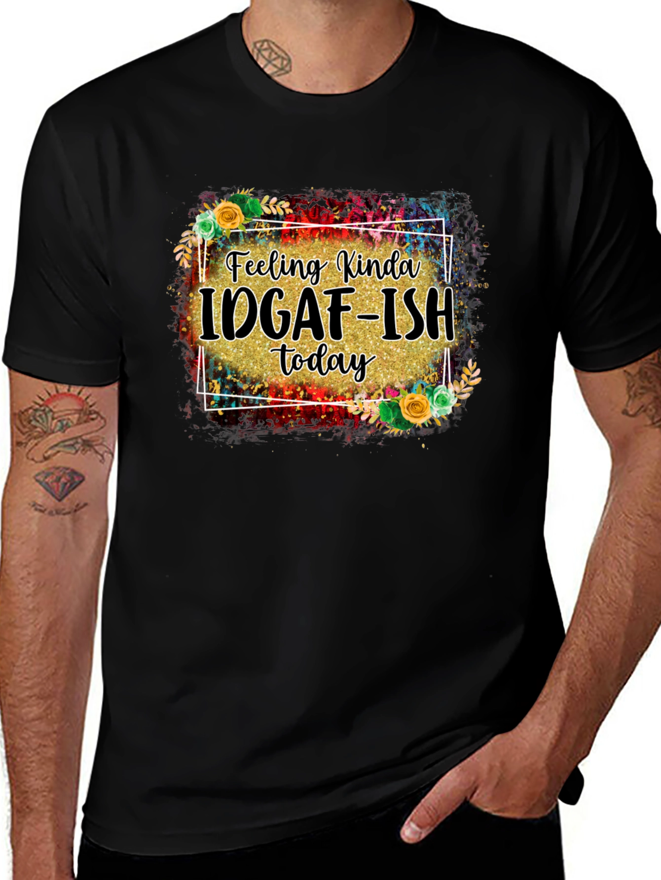 IDGAF-ISH Graphic Tee - Black